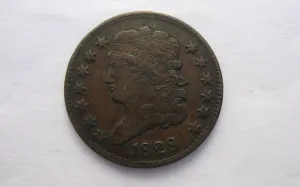 1828 Classic Half Cent  XF-40