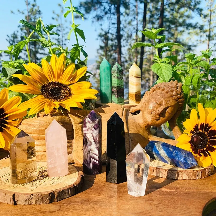 9-Piece Crystal Energy Healers Kit