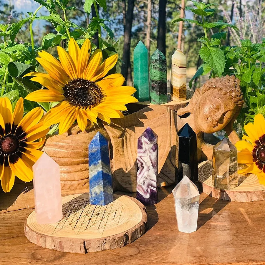 9-Piece Crystal Energy Healers Kit