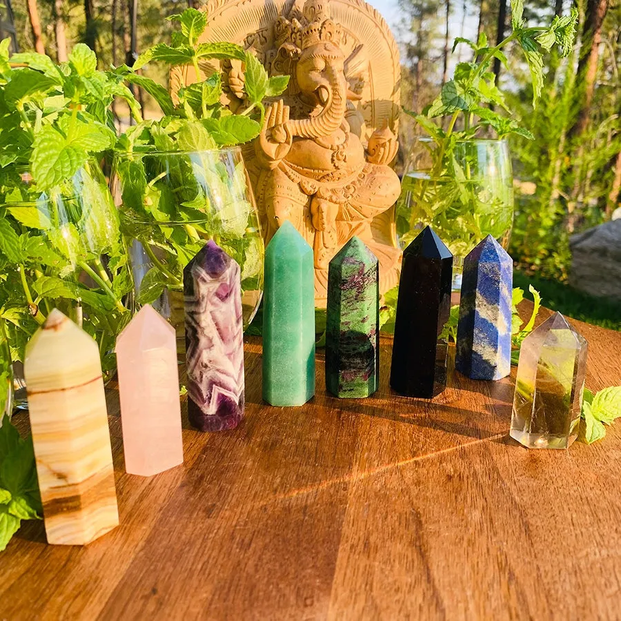 9-Piece Crystal Energy Healers Kit