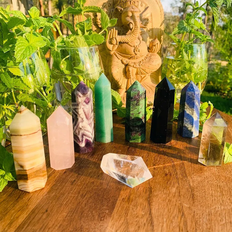 9-Piece Crystal Energy Healers Kit