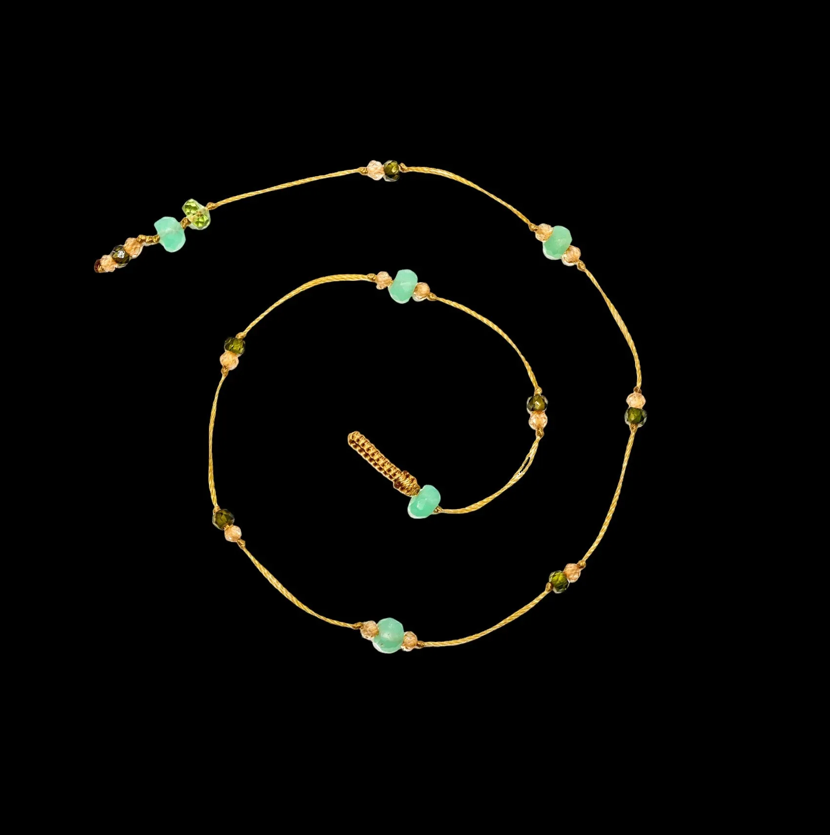 Anky Duo Chrysoprase & Zirconiums
