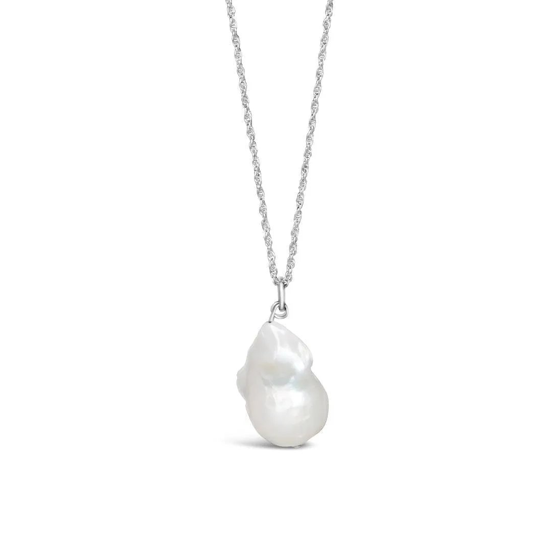 Baroque Pearl Necklace | Ivory | Silver