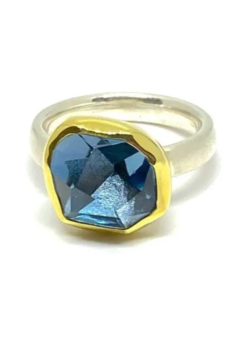 Bezel Set London Blue Topaz Ring