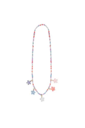 BOUTIQUE SHIMMER FLOWER NECKLACE