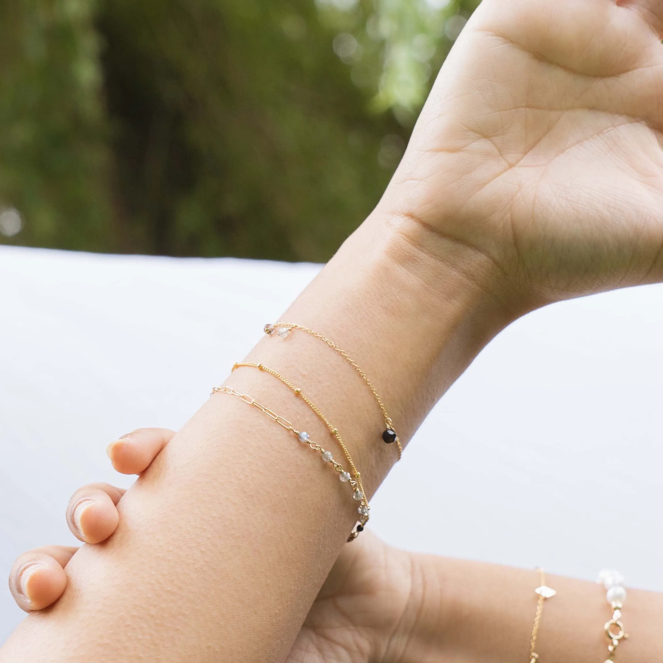 Caviar bracelet gold filled