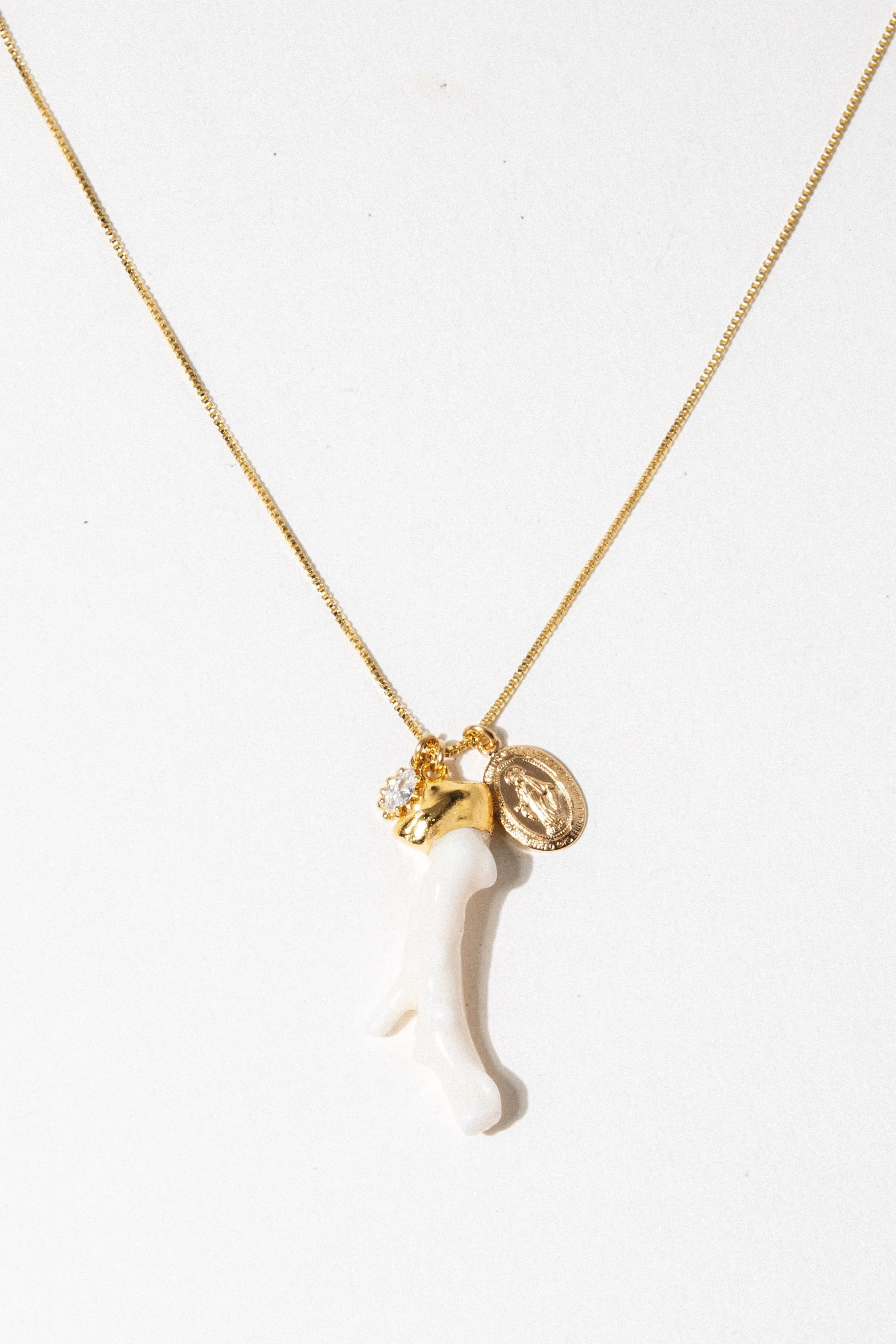 Coral Charm Necklace
