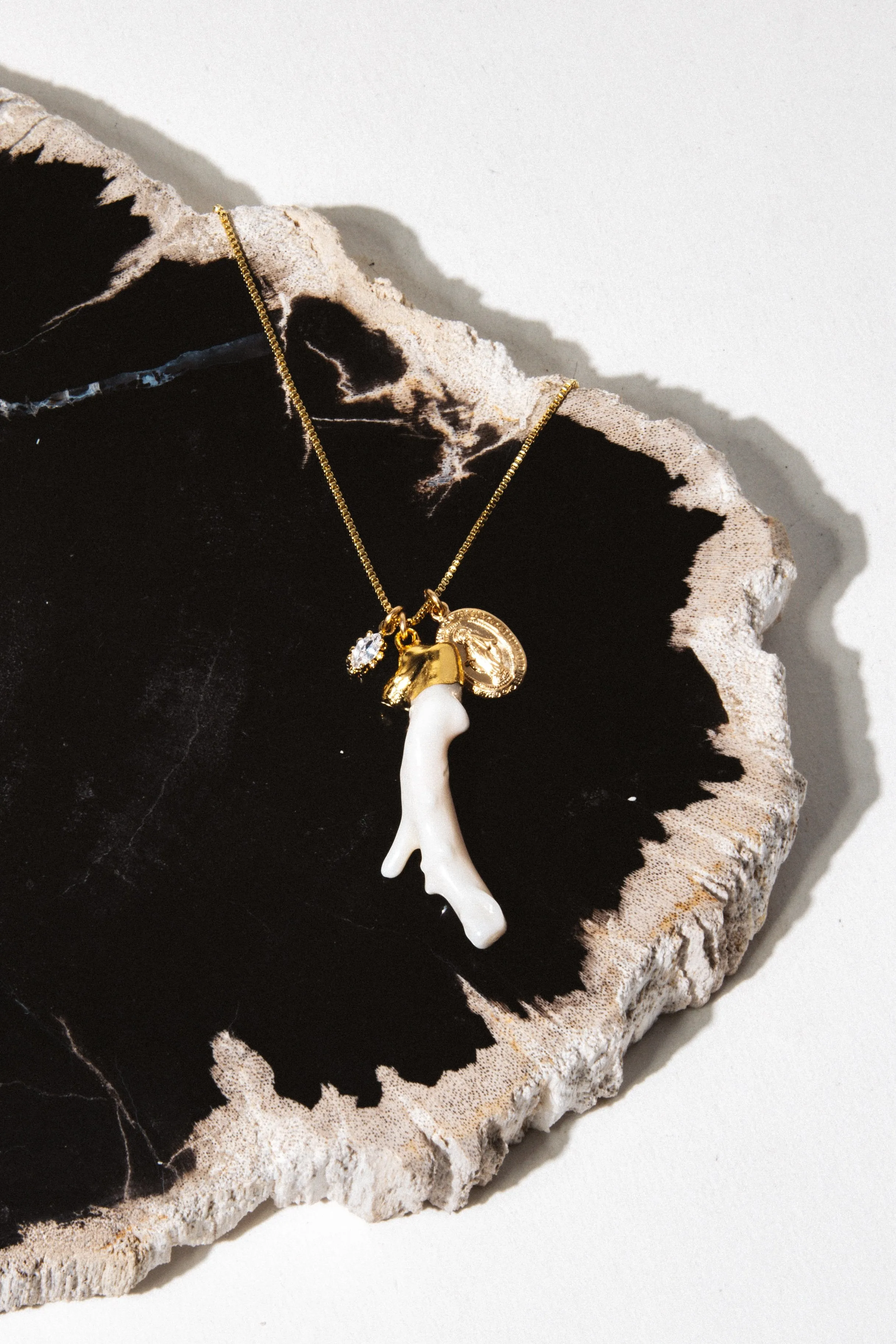 Coral Charm Necklace