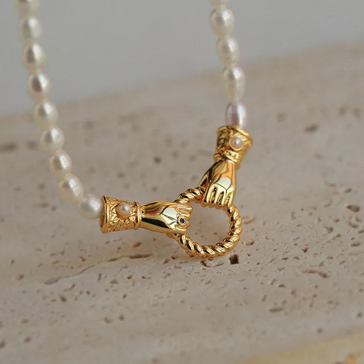 Dainty Natural Pearl Necklace