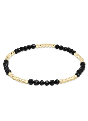Enewton - Blissful Pattern 2.5mm Bead Bracelet - Faceted Onyx
