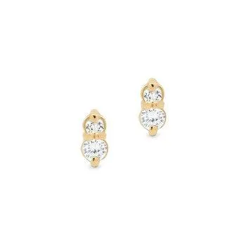 Gold Air Stud Earrings