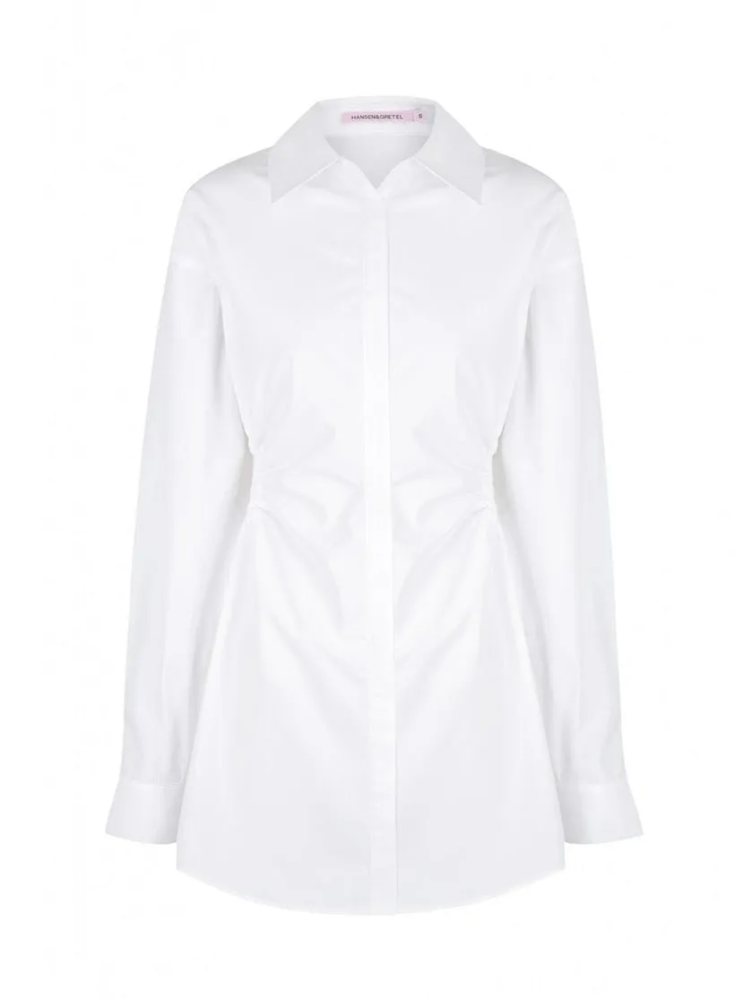 Hansen and Gretel Kennedy Shirt Dress in White