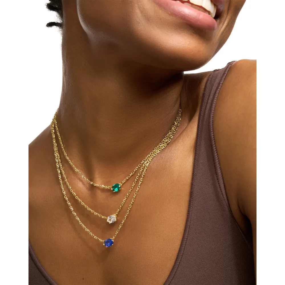 Kendra Scott Cailin Gold Crystal Pendant Necklace