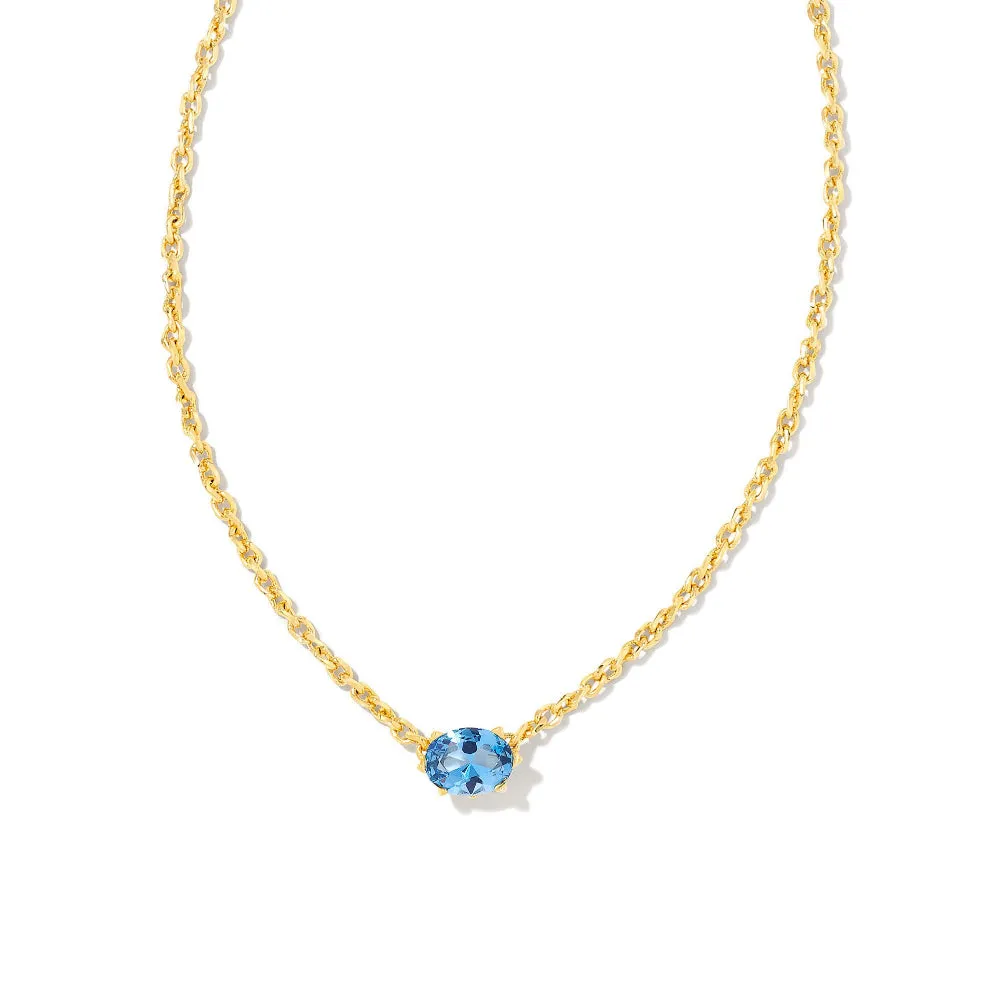 Kendra Scott Cailin Gold Crystal Pendant Necklace
