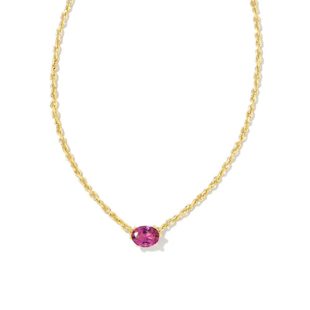 Kendra Scott Cailin Gold Crystal Pendant Necklace
