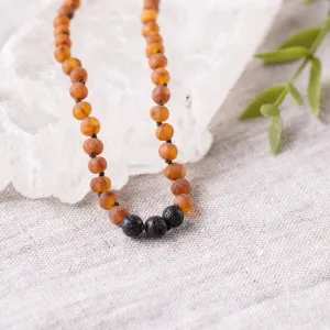 Kids | Raw Cognac Aromatherapy Necklace