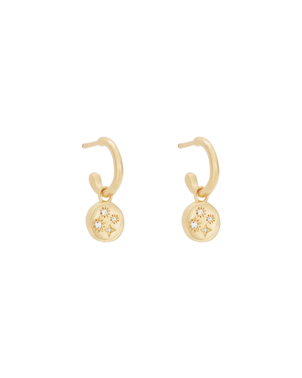 Kirstin Ash Lilac Skies Hoops, Gold