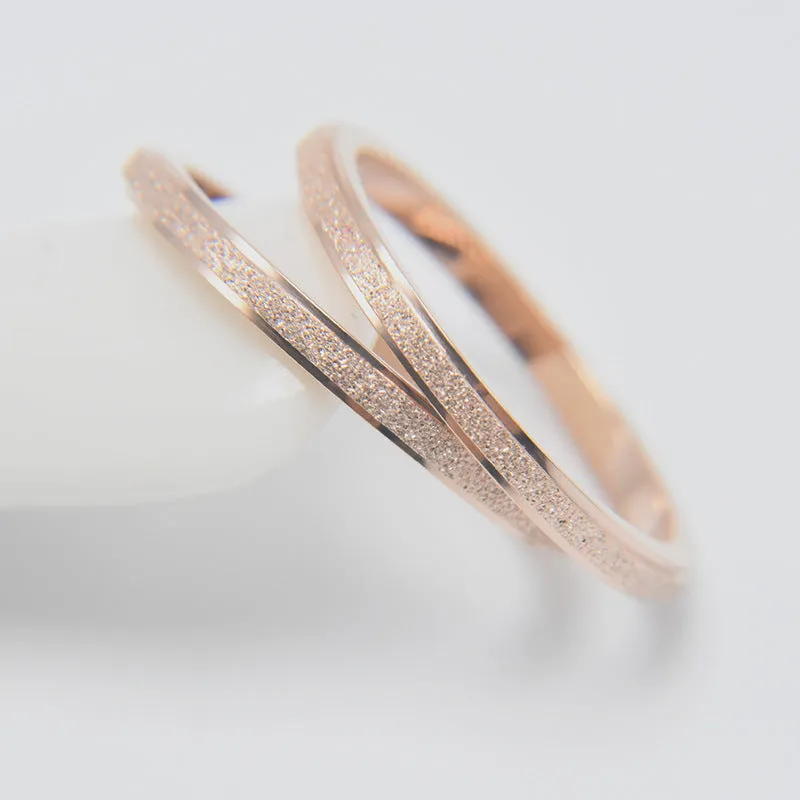 Matte Ring Titanium Steel Ring