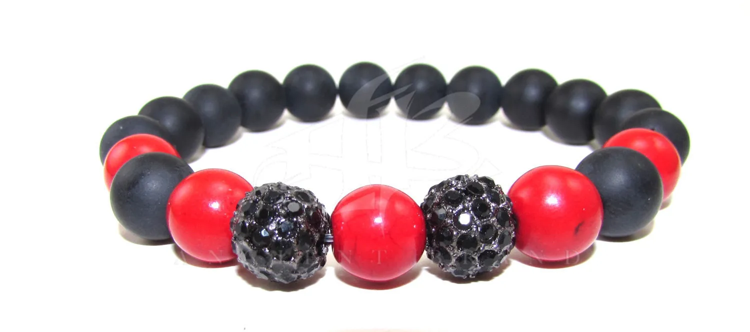 Michael Fire Beaded Bracelet