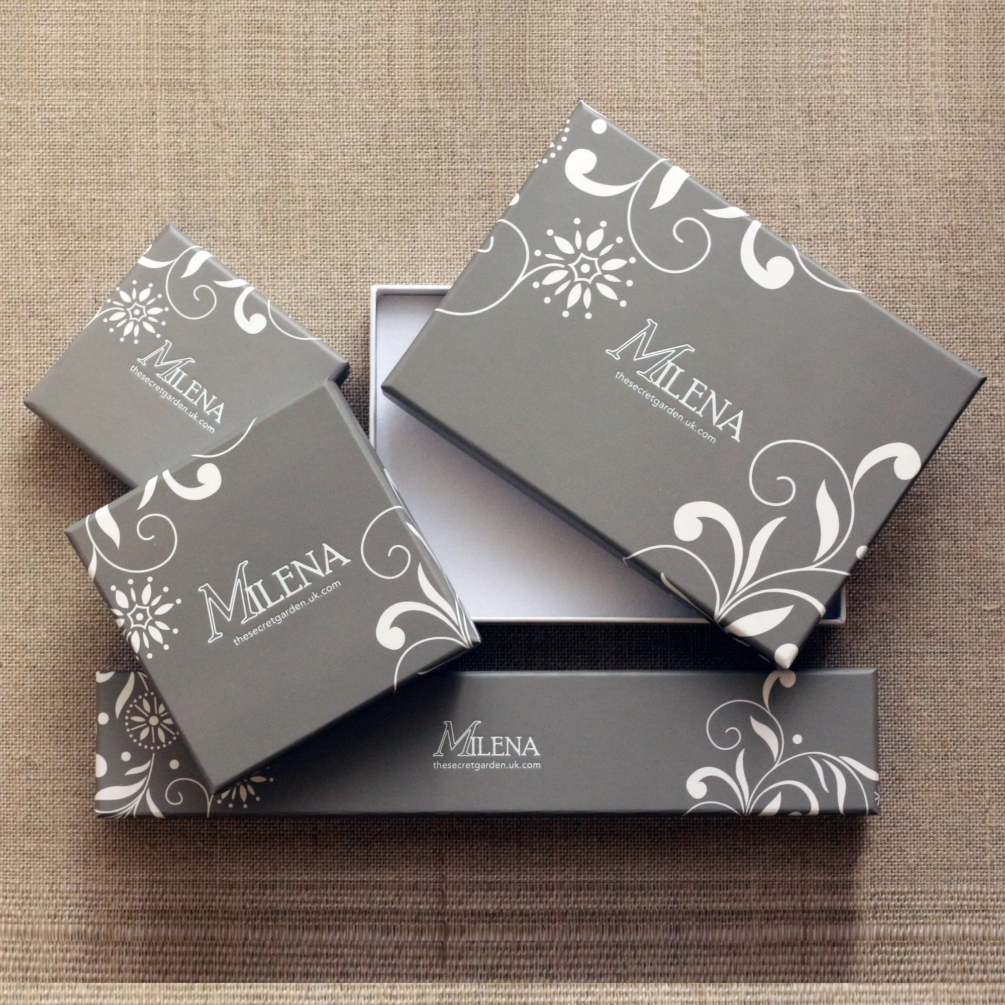 MILENA Bracelet Silver and Marquise Shaped Onyx Stones