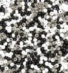 Mother of Pearl Shell Mr & Mrs Glass Bead Mix Necklace