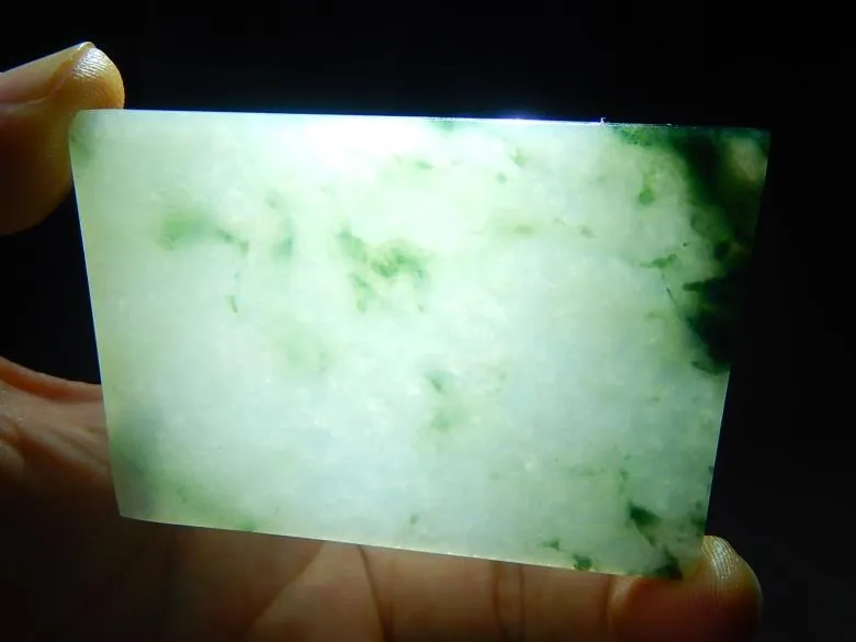 Natural Jade Jadeite Raw (38g, 68X45X3.6mm)