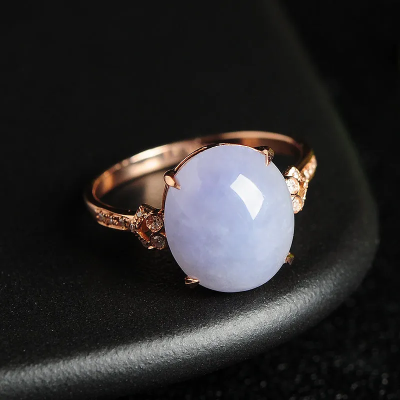 Natural Jade Ring Jadeite Gold Ring RG49