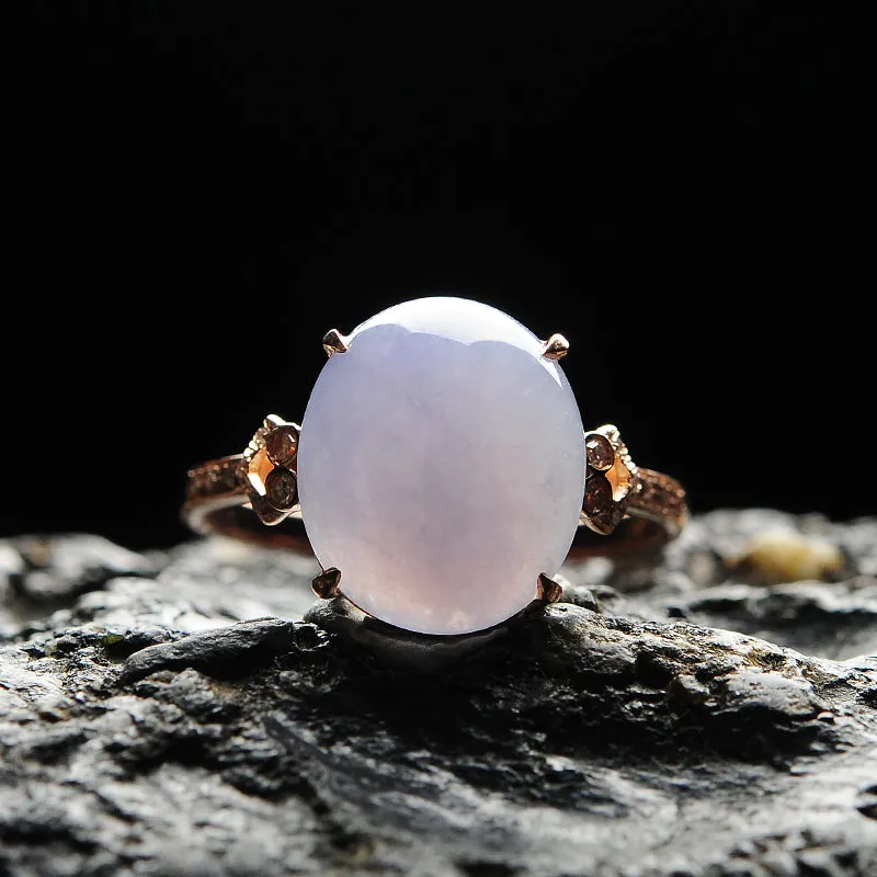 Natural Jade Ring Jadeite Gold Ring RG49