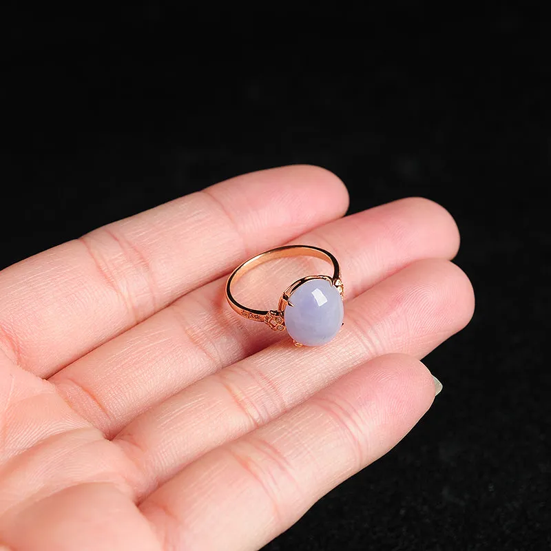 Natural Jade Ring Jadeite Gold Ring RG49