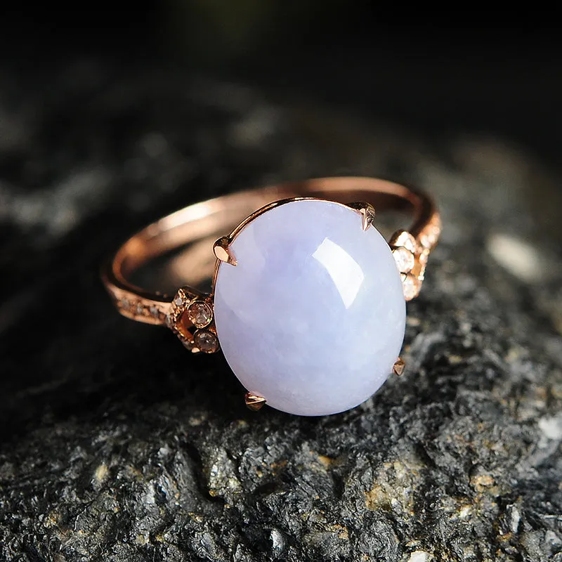 Natural Jade Ring Jadeite Gold Ring RG49