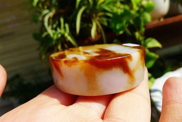 Natural Jade Rough Jadeite Raw (124g,5.45X1.55cm)