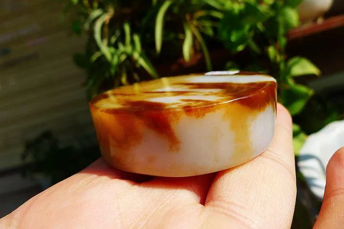Natural Jade Rough Jadeite Raw (124g,5.45X1.55cm)
