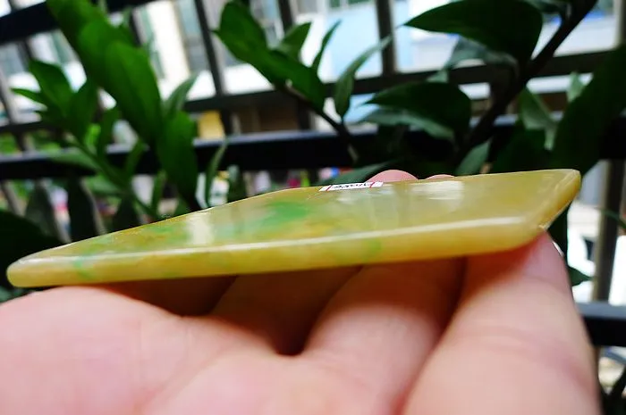 Natural Jade Rough Jadeite Raw (34g,8.8X4X0.41cm)
