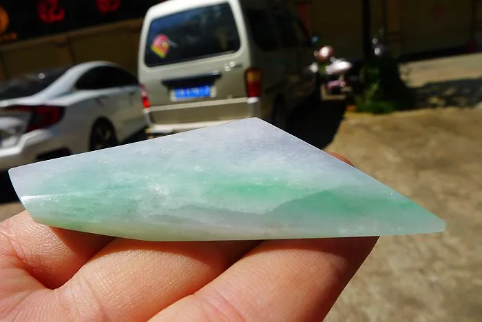 Natural Jade Rough Jadeite Raw (41g,6.1X3.8X0.8cm)