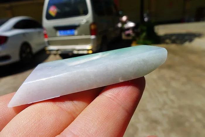 Natural Jade Rough Jadeite Raw (41g,6.1X3.8X0.8cm)