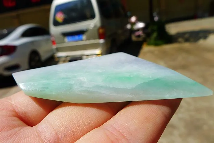 Natural Jade Rough Jadeite Raw (41g,6.1X3.8X0.8cm)