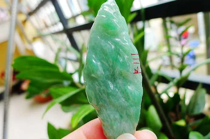 Natural Jade Rough Jadeite Raw (45g,7.3x2.8x1.38cm)