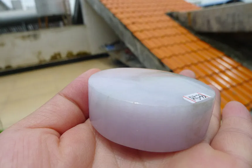 Natural Jade Rough Jadeite Raw (51g,5.2X5.2X1.8cm)