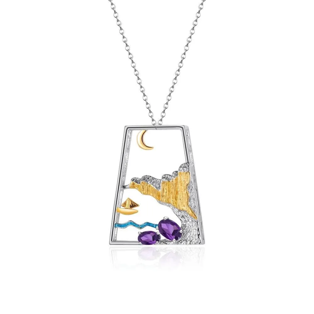 Natural Swiss Blue Topaz Genuine Necklace