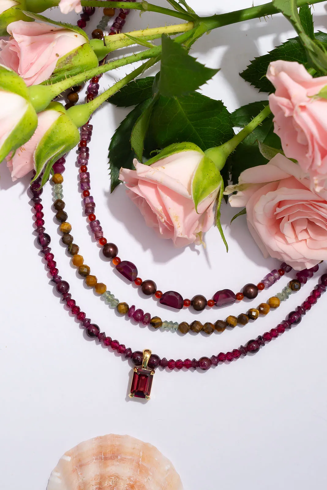 Necklace Luna Gemstone Scarlet Love