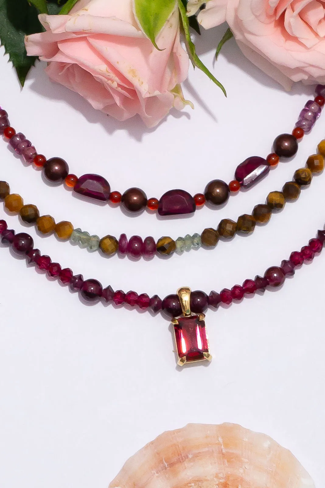 Necklace Luna Gemstone Scarlet Love