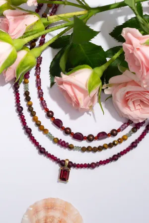 Necklace Luna Gemstone Scarlet Love