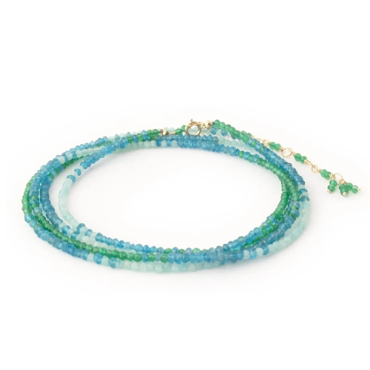 Ombre Ocean Wrap Bracelet & Necklace