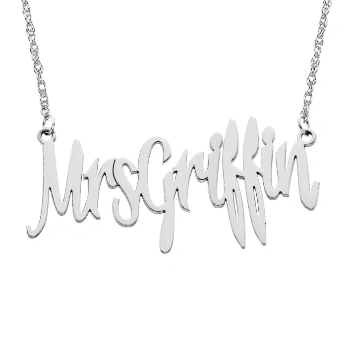 Personalized Mrs Necklace