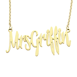 Personalized Mrs Necklace