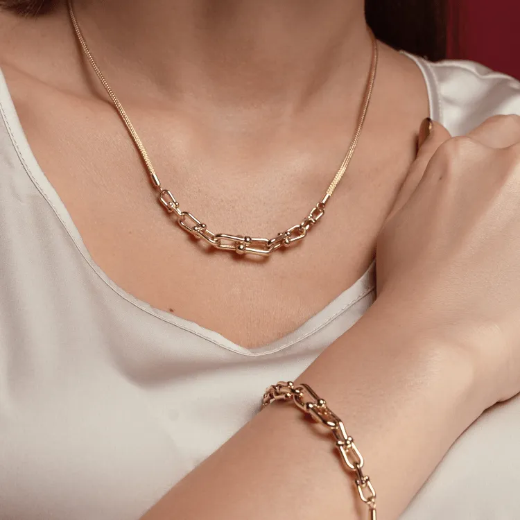 Real Gold GZTF Solid Thick Links Hardware With Round Wheat Solid Chain Bracelet 19 C.M 4865 BR1589