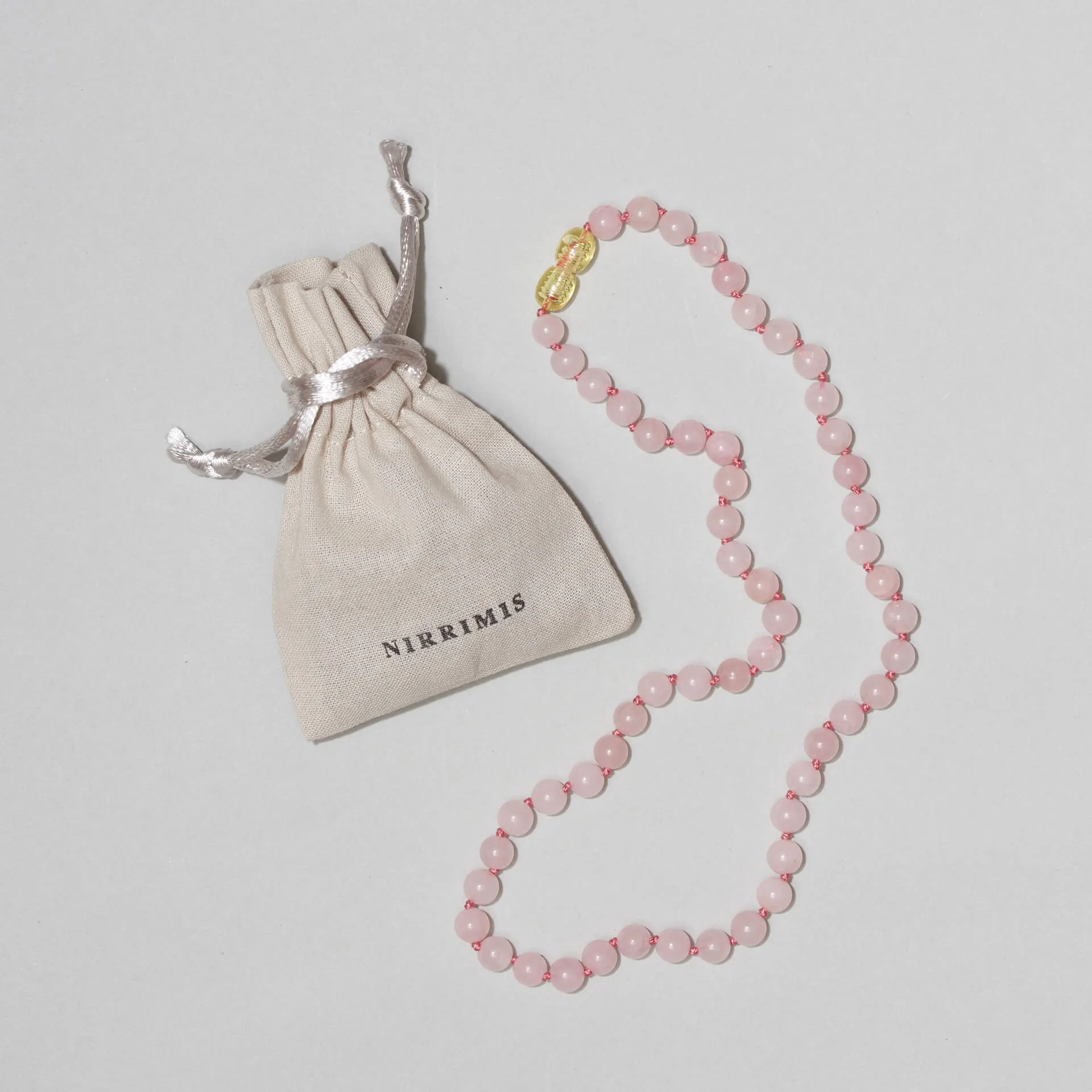 Rose Quartz Kids Necklace by Nirrimis