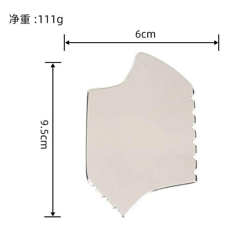Stainless Steel Scraping Plate Facial Beauty Scraper 304 Stainless Steel Fascial Knife Eye Massager