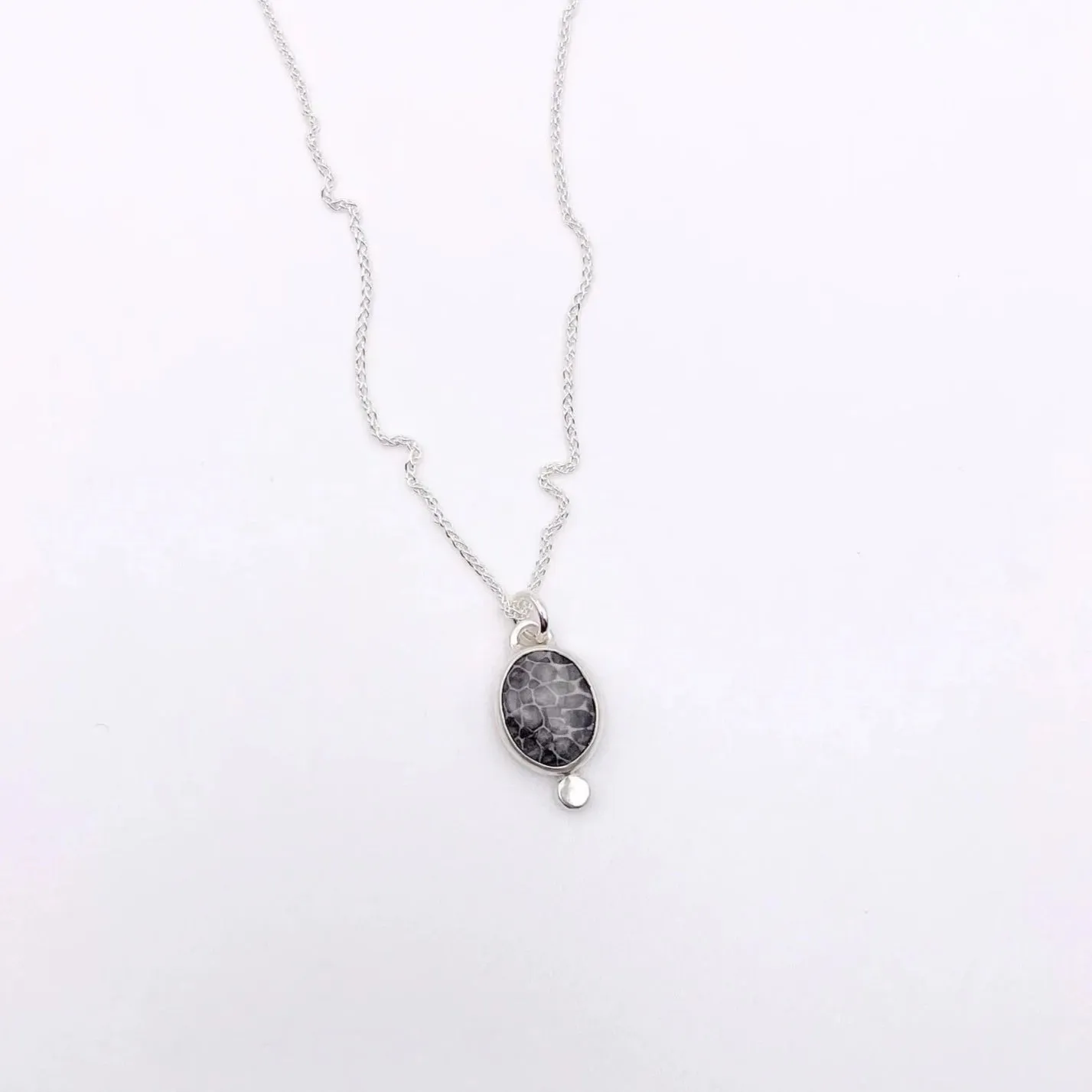 Stingray Coral Fossil Necklace No. 2