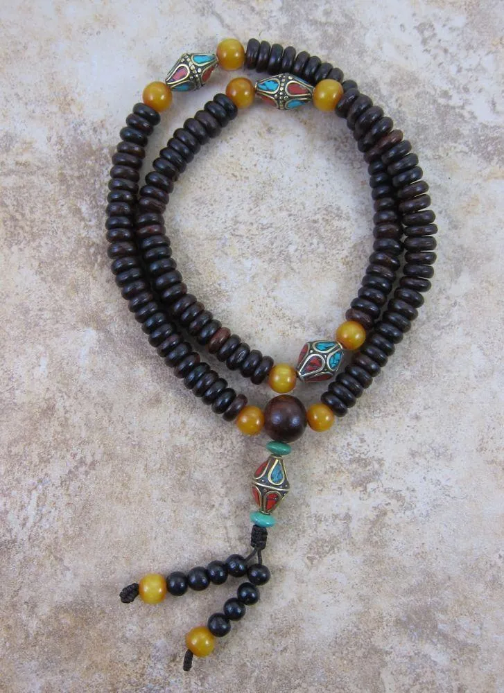 Tibetan Vintage 108 Bead Mala